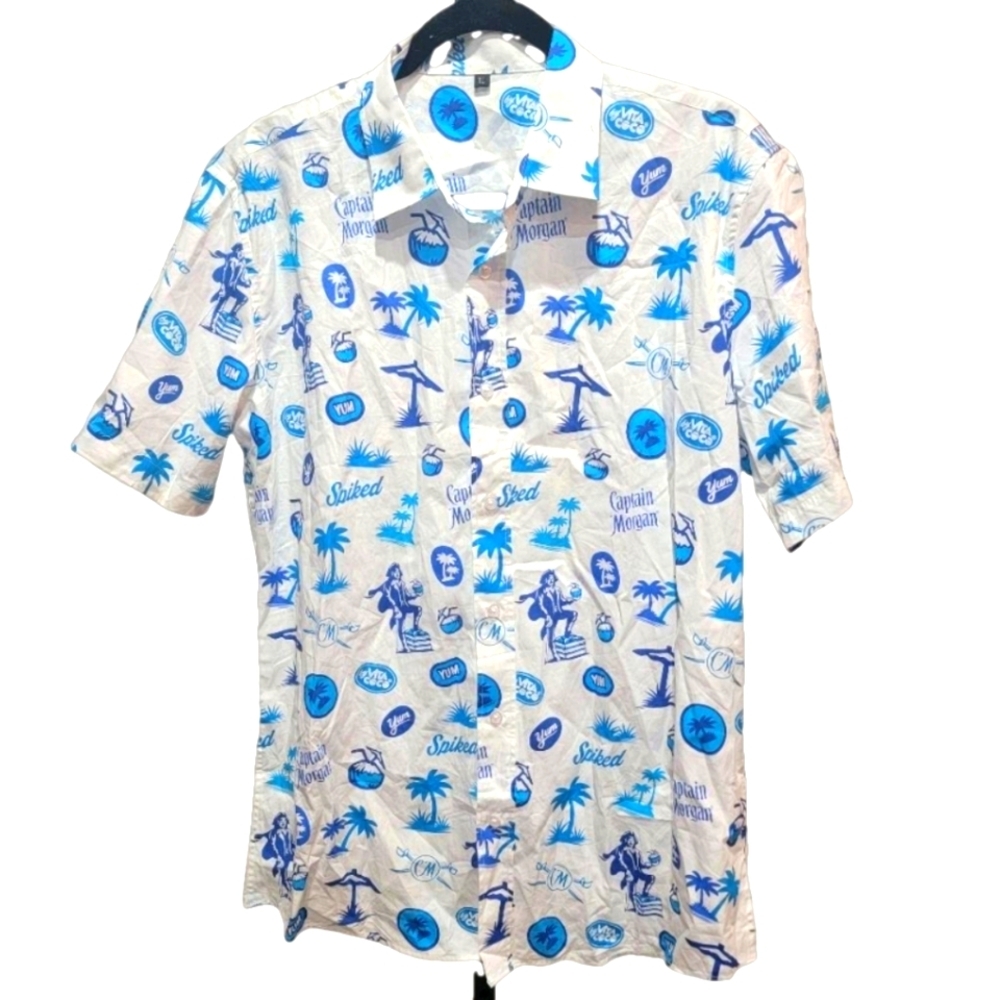 Captain Morgan Casual Men's Button Down Shirt